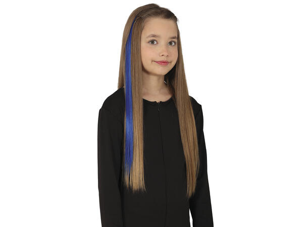 3 Hairextesion - Blå 3 Hairekstesions - 50cm 