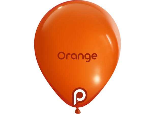 5R - Orange 100 Gummiballonger - 13cm (5")