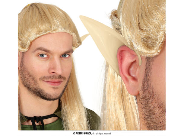 Alveører - Lange 1 Par alveører i PVC til voksen 