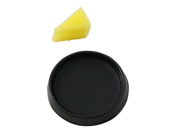 Ansiktssminke med svamp - Sort 1 Boks sminke - 9g 