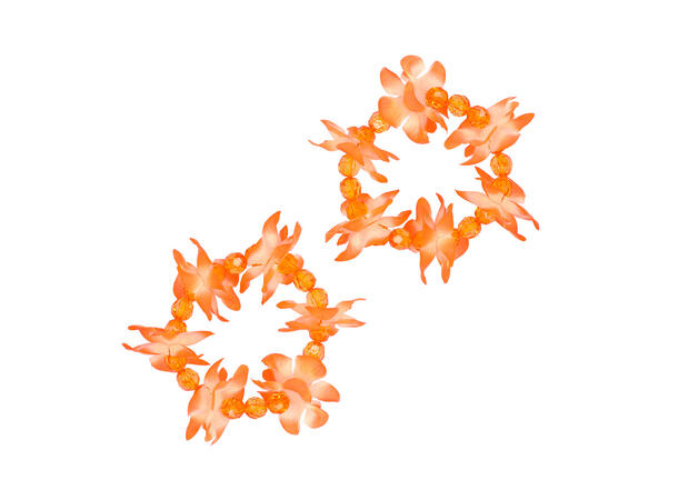 Armbånd - Sommerblomster - 4 farger ass 2 Armbånd med blomter og perler 