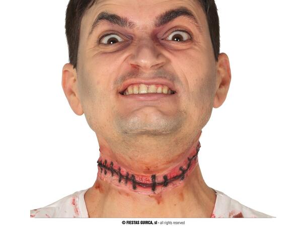 Arr med grove sting - langt 1 Kunstig arr i lateks - 25cm 