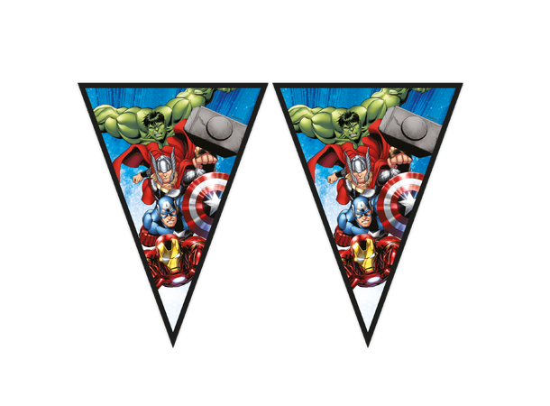 Avengers Evergreen 1 FSC - Papir flaggbanner (9 flagg)