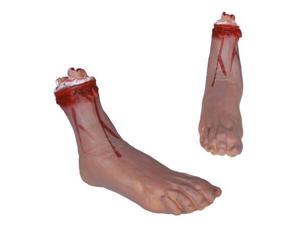 Avkappet fot - Blodig 1 Dekorasjon i lateks - 31cm 