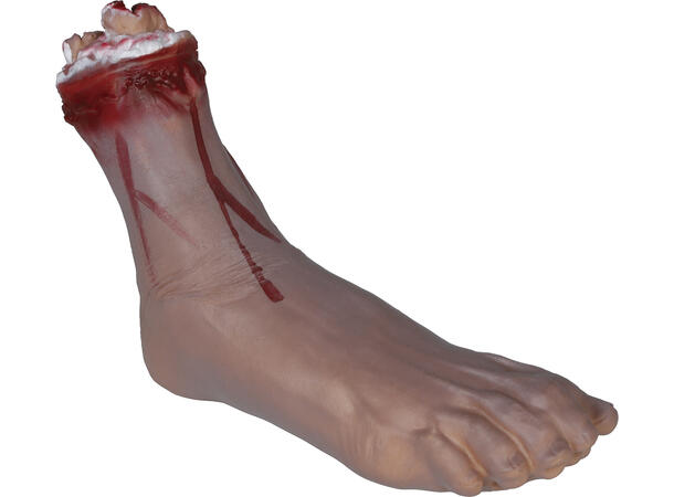 Avkappet fot - Blodig 1 Dekorasjon i lateks - 31cm 