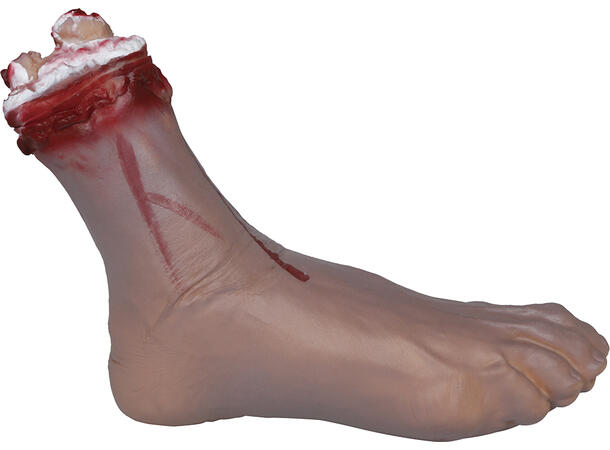 Avkappet fot - Blodig 1 Dekorasjon i lateks - 31cm 
