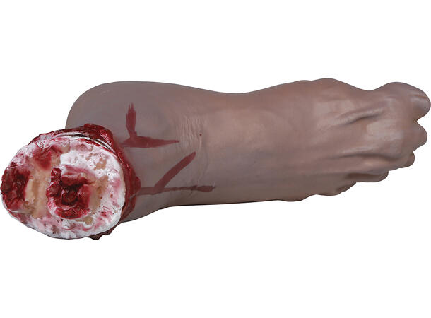 Avkappet fot - Blodig 1 Dekorasjon i lateks - 31cm 