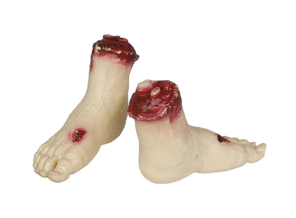 Avkappet fot - blodig 1 Dekorasjon i PVC - 25cm 
