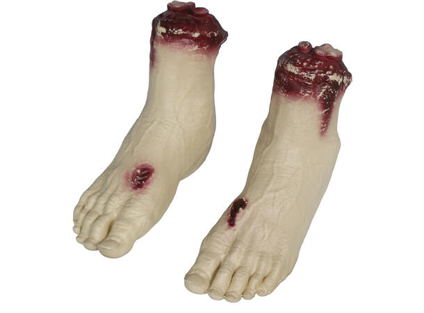 Avkappet fot - blodig 1 Dekorasjon i PVC - 25cm 