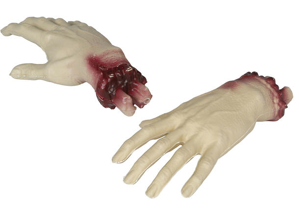 Avkappet hånd - Blodig 1 Dekorasjon i PVC - 22cm 