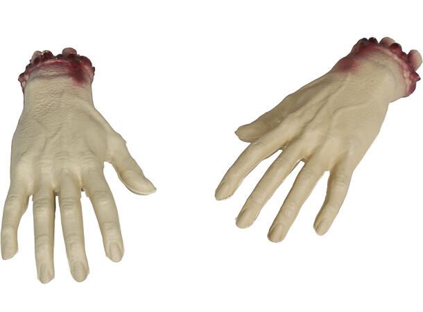 Avkappet hånd - Blodig 1 Dekorasjon i PVC - 22cm 