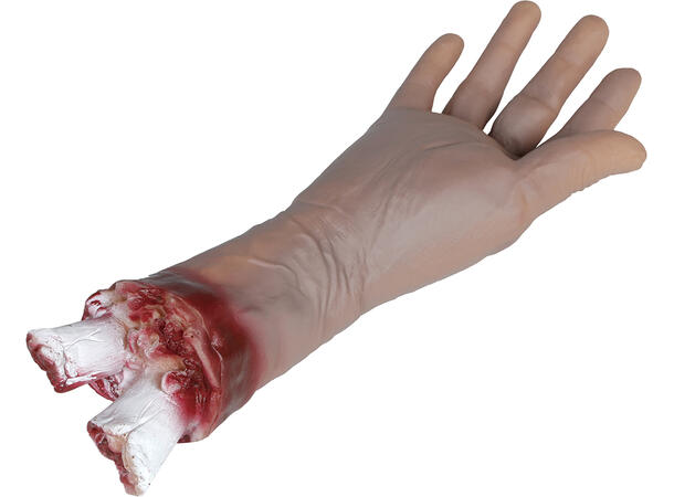 Avkappet hånd - blodig 1 Dekorasjon i lateks - 31cm 