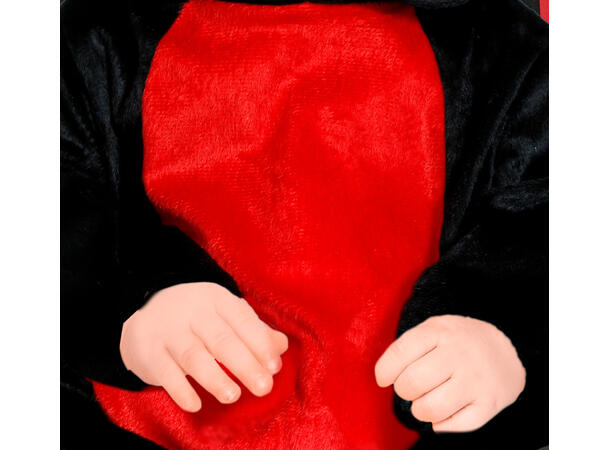 Baby Flaggermus - Rød 1 Babykostyme til gutt - Str 18-24 Mnd 