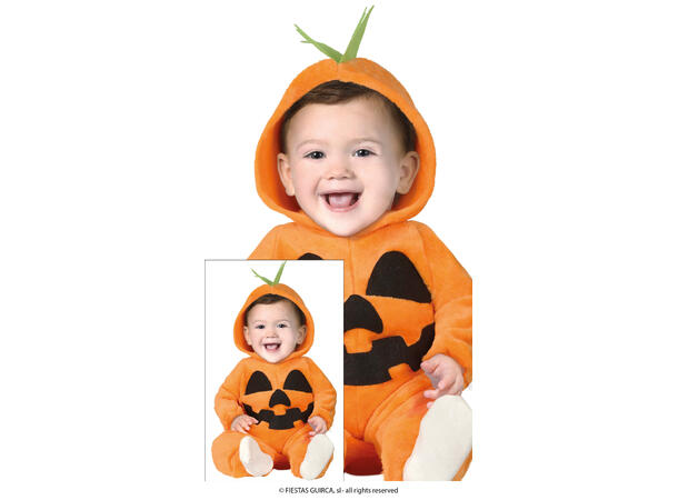 Baby Gresskar - Oransje 1 Babykostyme - Str 2-3 År 