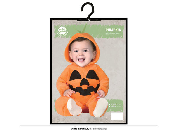 Baby Gresskar - Oransje 1 Babykostyme - Str 2-3 År 