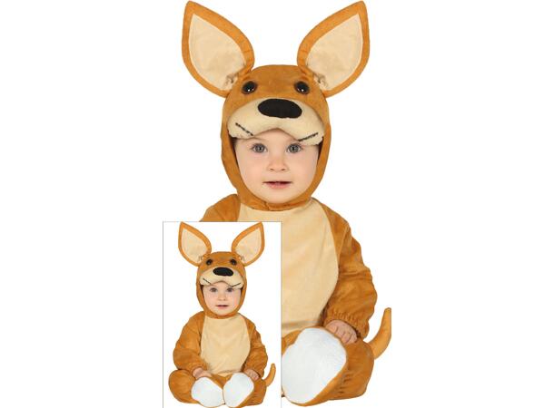 Baby Kengeru - Brun 1 Babykostyme - Str 18-24 Mnd 