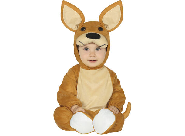 Baby Kengeru - Brun 1 Babykostyme - Str 18-24 Mnd 