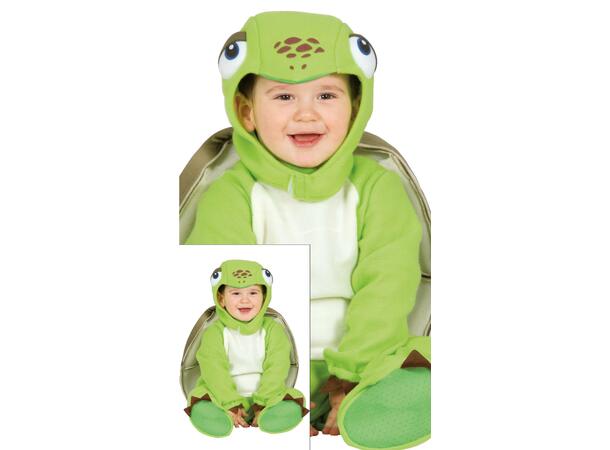 Baby Skilpadde - Grønn 1 Babykostyme - Str 18-24 Mnd 