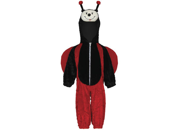 Baby insekt - Rød/Sort 1 Babykostyme - Str 12-18 Mnd 