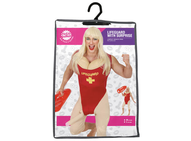 Badevakt m/pupper og penis 1 Herrekostyme - str 48-50 (M) 