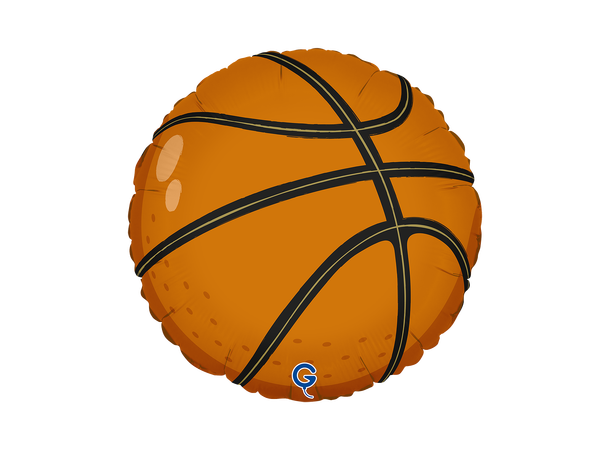 Basketball - Rund 1 Folieballong rund - 46cm (18") 