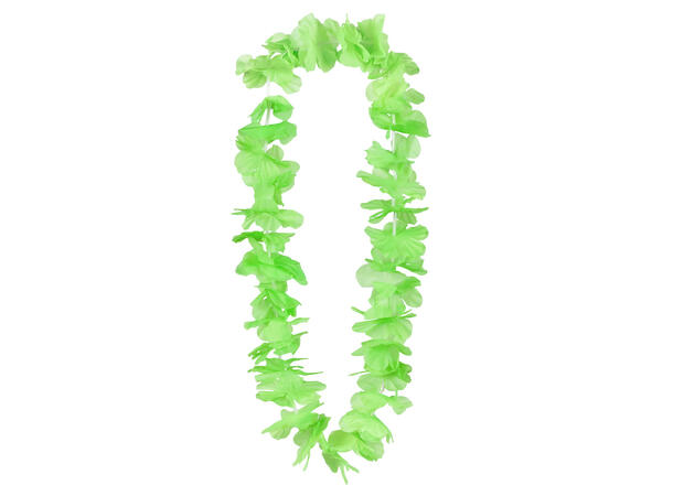 Blomsterkrans Hawaii - Neon Grønn - UV 1 Blomsterkrans i plast 