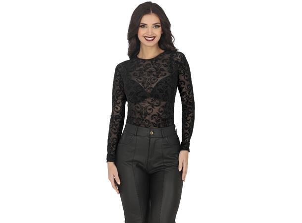 Blondetopp - hodeskaller 1 Topp i polyester - Str 38-40 (M) 