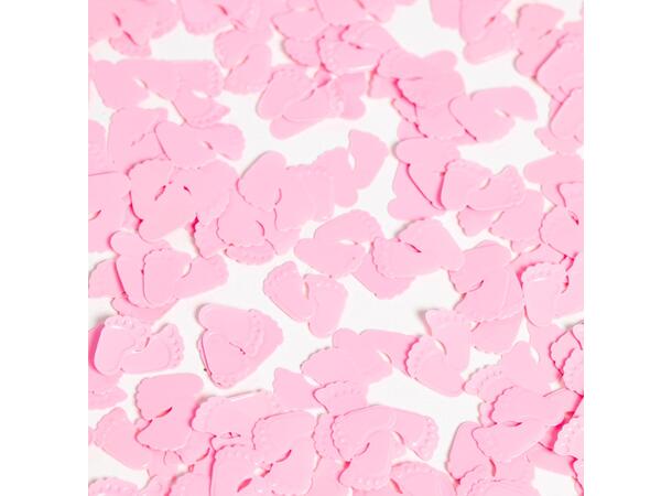 Bordkonfetti - Rosa babyføtter 1 Pose bordkonfetti - 14g 
