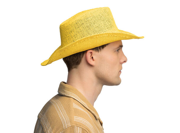 Cowboyhatt - Netting - Gul 1 Hatt til voksen - Onesize 