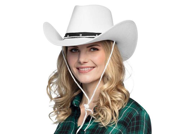 Cowboyhatt - Wichita - Hvit 1 Hatt til voksen - Onesize 
