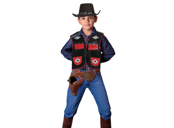 Cowboyhatt til barn - Brun 1 Hatt i filt til barn - Onesize 