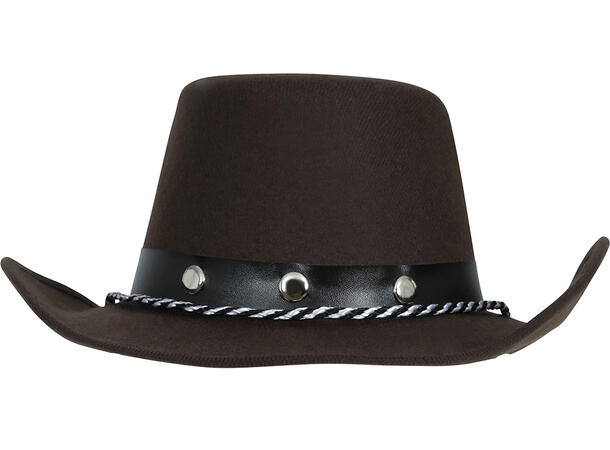 Cowboyhatt til barn - Brun 1 Hatt i filt til barn - Onesize 