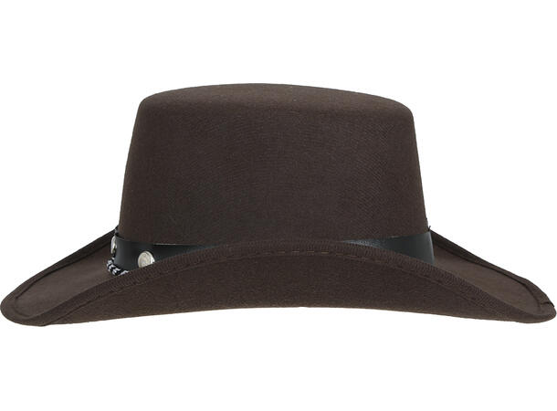 Cowboyhatt til barn - Brun 1 Hatt i filt til barn - Onesize 