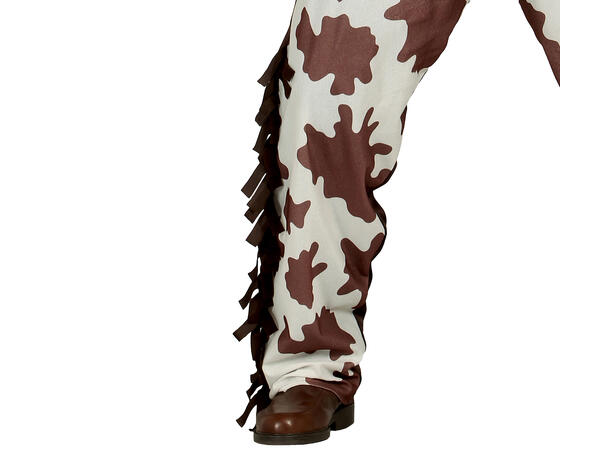 Cowboykostyme - Vest og Chaps 1 Herrekostyme - str 54-56 (XL) 