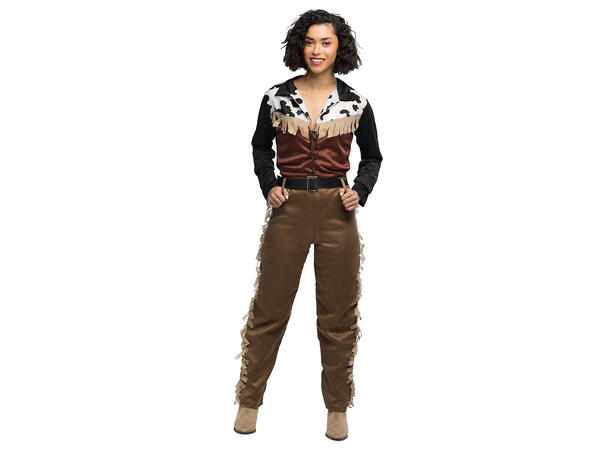 Cowgirl kostyme - Belle 1 Damekostyme - Str XXL 