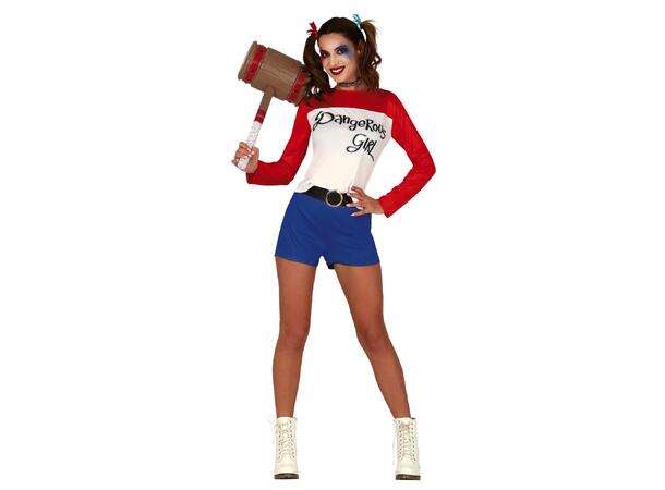Dangerous Girl - Rød/hvit/blå 1 Damekostyme - str 42-44 (L) 