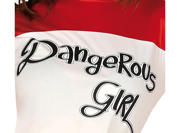Dangerous Girl - Rød/hvit/blå 1 Damekostyme - str 42-44 (L) 