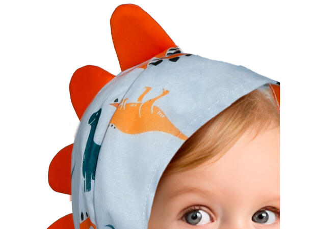 Dinosaur - Onepiece - Grå 1 Babykostyme til gutt - Str 12-18 Mnd 