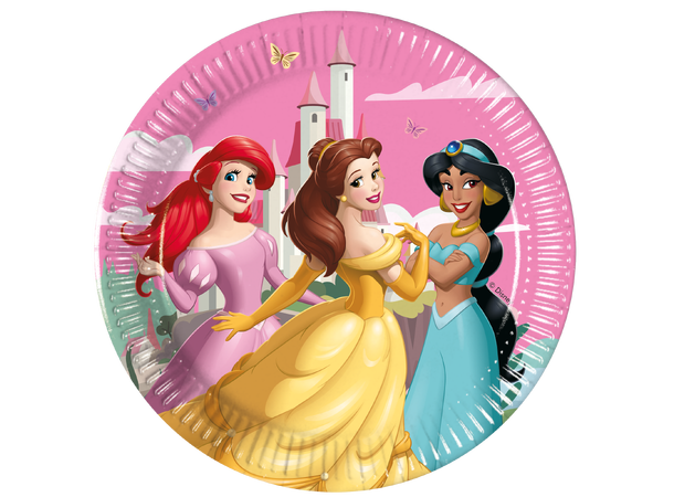 Disney Princess - Create your world 8 FSC Plastfrie tallerkener i papir-20cm