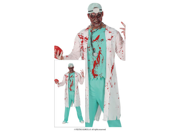 Doktor Zombie - Mann 1 Kostyme til herre - 48-50 (M) 