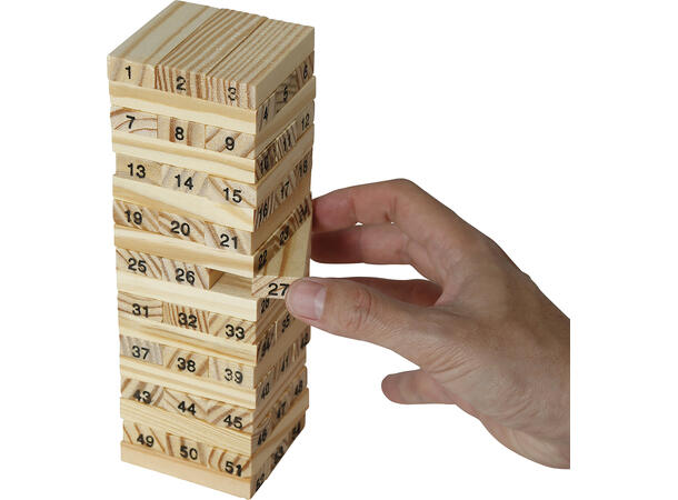 Drikkelek - Stabletårn Drikelek i tre m/terning og shotteglass 