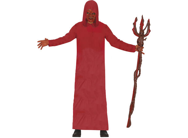 Døden - Tunika m/Hette - Rød 1 Kostyme til voksen - Str 52-54 (L) 
