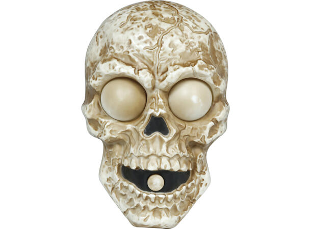 Dørklokke - Hodeskalle Dørklokke m/lyd/lys/bevegelse - 20x12cm 