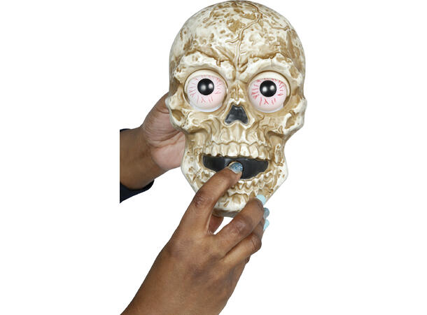 Dørklokke - Hodeskalle Dørklokke m/lyd/lys/bevegelse - 20x12cm 