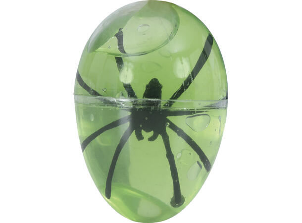 Egg med edderkopp i slim - 2 ass Display med 12 egg - 6cm 