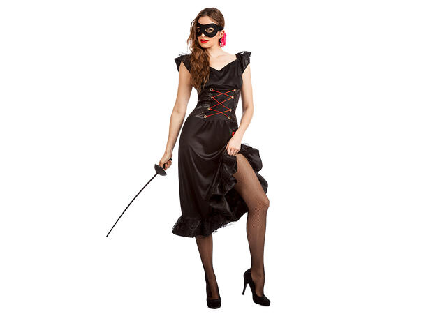 Elisa - Sort 1 Damekostyme - Str S 