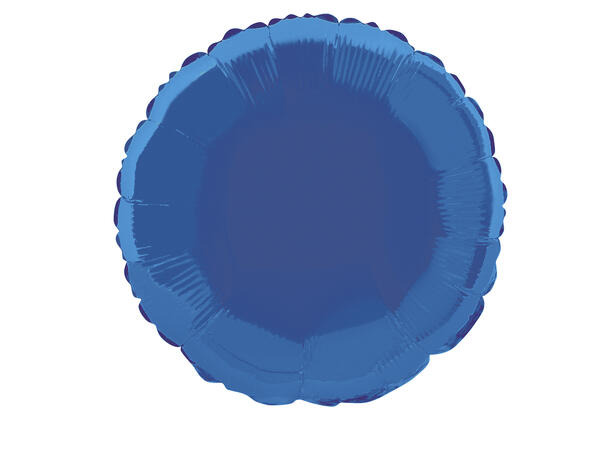 Ensfarget rund - Mørk Blå 1 Folieballong  - 46cm(18") - Bulk