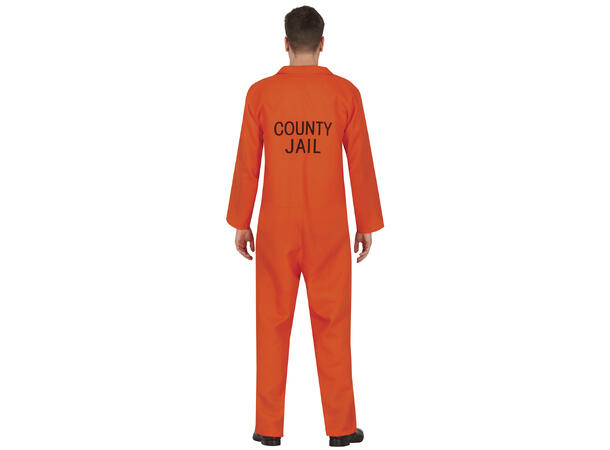 Fangedrakt - Oransje - Onepiece 1 Herrekostyme - str 48-50 (M) 