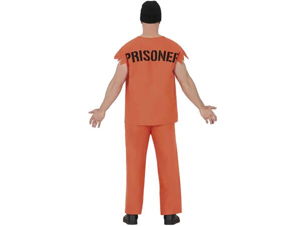 Fangekostyme - Korte ermer m/bart og lue 1 Herrekostyme - str 52-54 (L) 