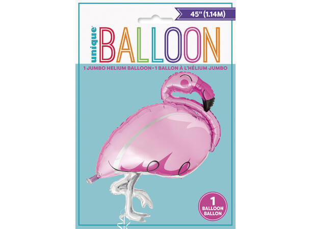 Flamingo - Gigantisk 1 Folieballong med form - 141cm